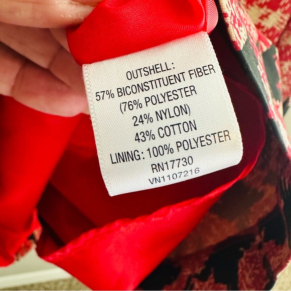 Merona Sz 10 Fit & Flare Plaid Dress Red Black VTG Style Cottagecore Academia - Picture 9 of 11